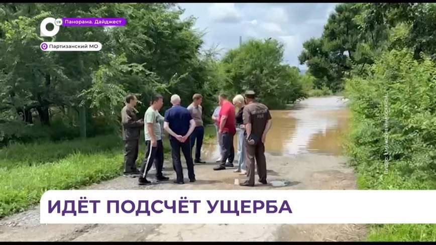 Олег Кожемко провел осмотр ряда объектов после ливня в Партизанском округе
