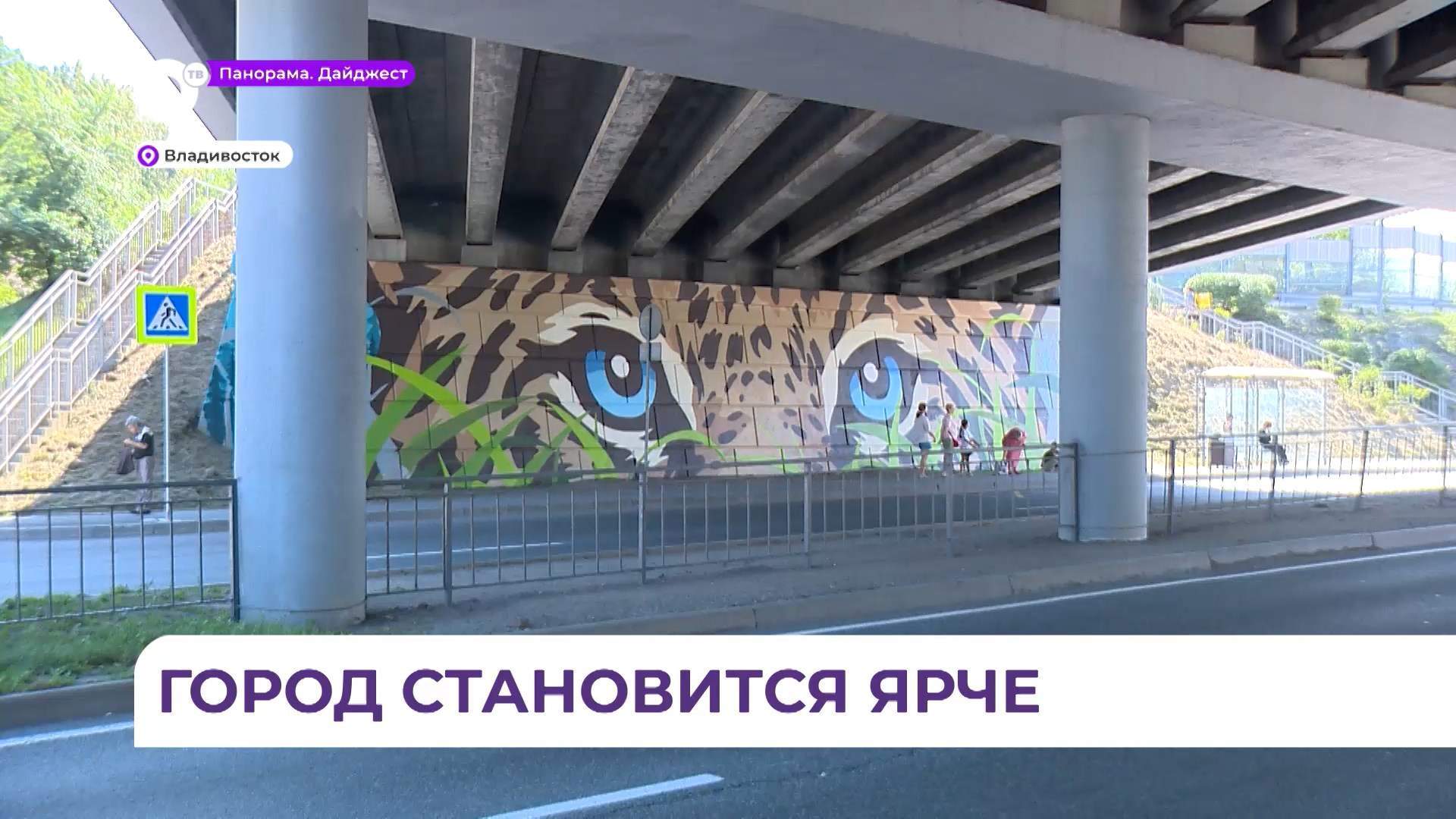 Главные символы Приморья украсили улицы Владивостока к юбилейному ВЭФ