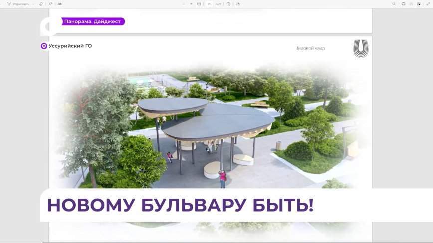 Глава региона посетил будущий бульвар по улице Плеханова в Уссурийске