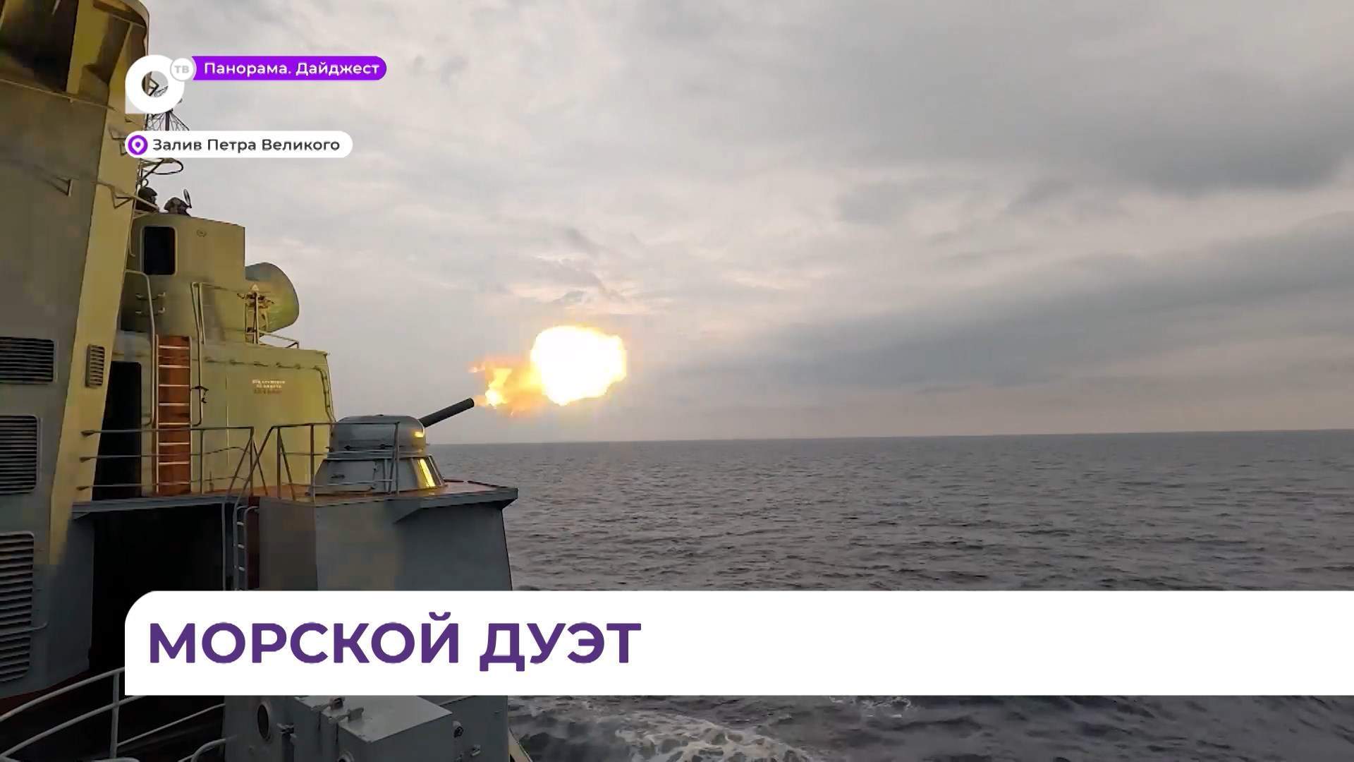 В Японском море начались совместные российско-китайские военно-морские учения  