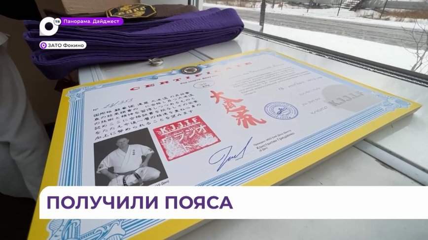 В Фокино прошла аттестация молодых спортсменов, которые занимаются джиу-джитсу