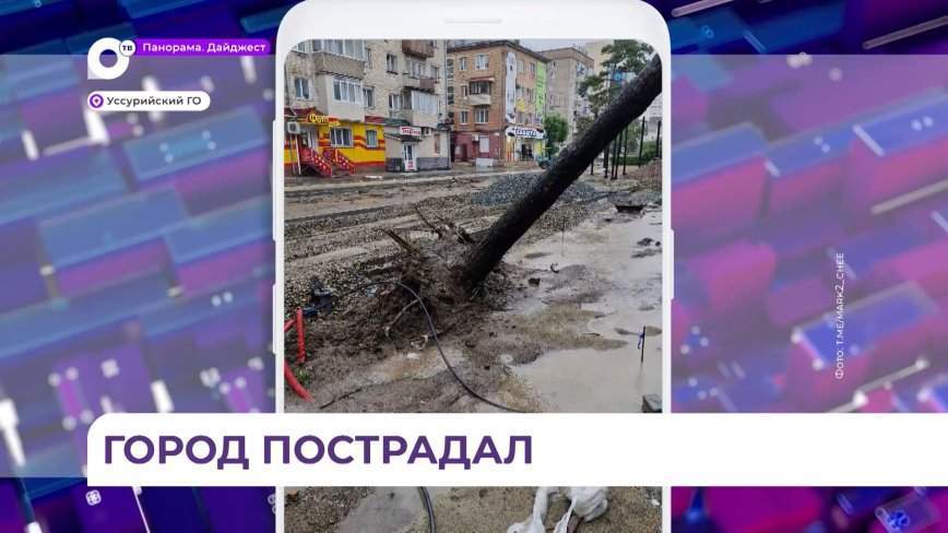 Последствия обрушившегося тайфуна устраняют в Уссурийском городском округе