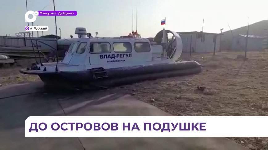 Катер на воздушной подушке для перевозки граждан будет ходить на острова Попова и Рейнеке