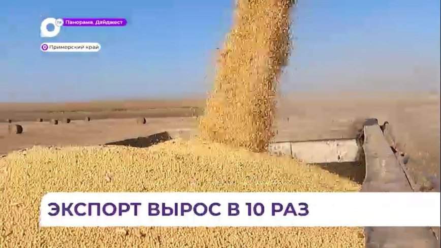 Экспорт продукции агропромышленного комплекса из Приморья вырос в 10 раз