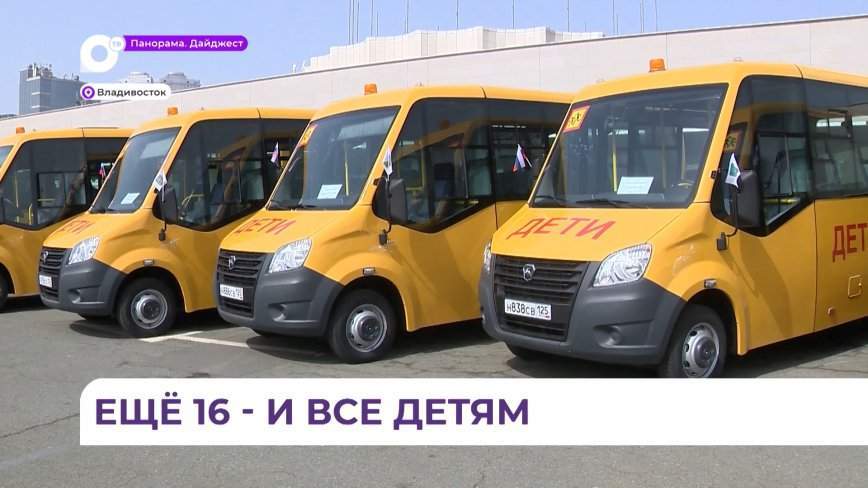 Районы Приморья получили новые школьные автобусы