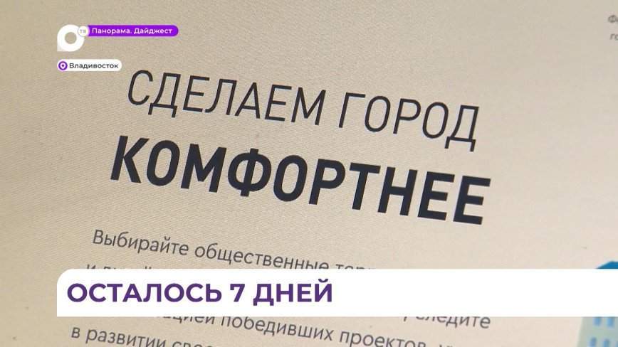 До завершения голосования за благоустройство объектов осталась ровно неделя