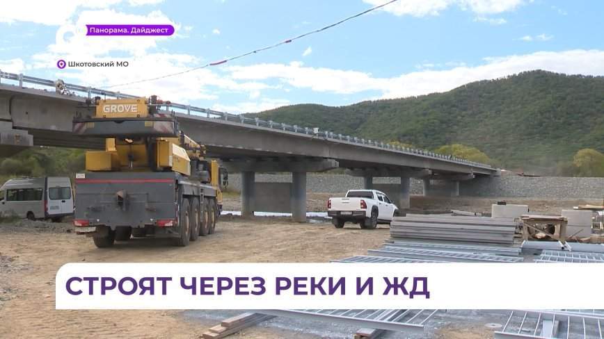 Движение по новому мосту через реку Суходол в Приморье официально открыто