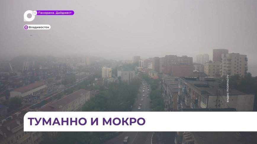 Традиционные майские туманы заняли уверенные позиции на горизонте Владивостока