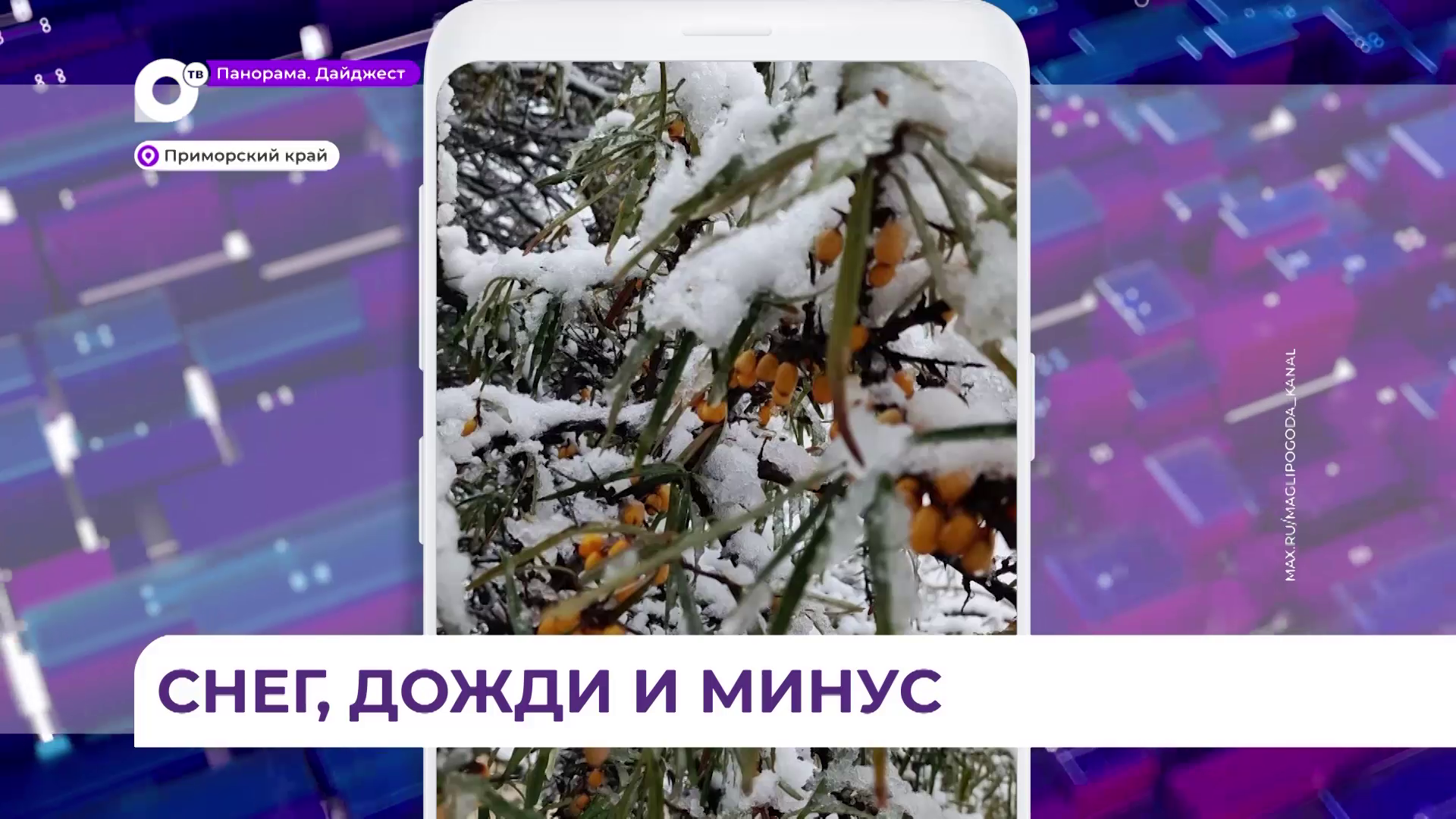 Циклон, пришедший в Приморье, охватил большую часть края