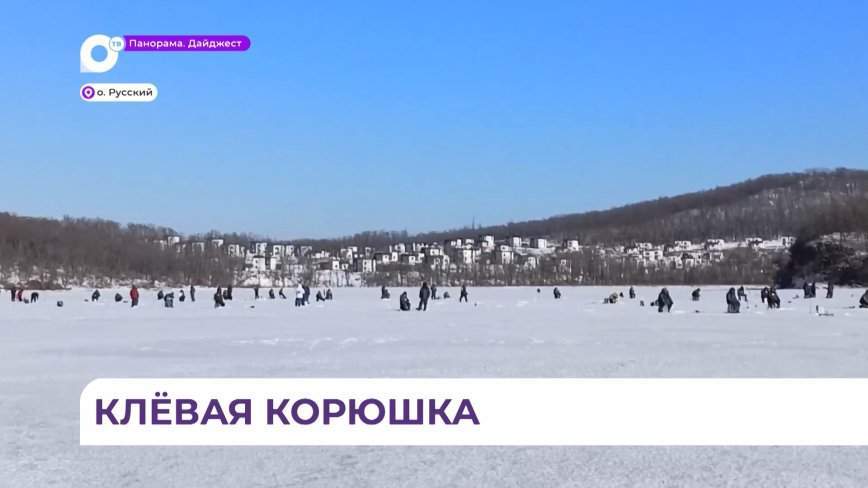 Ежегодный фестиваль "Клевая корюшка" состоялся в ледовой акватории бухты Полонка на Русском