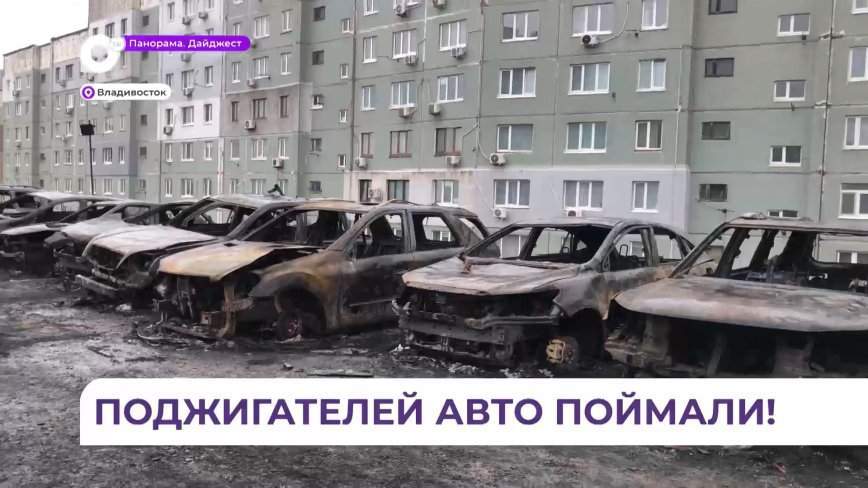 Во Владивостоке задержаны подозреваемые в поджоге автомобилей на Надибаидзе