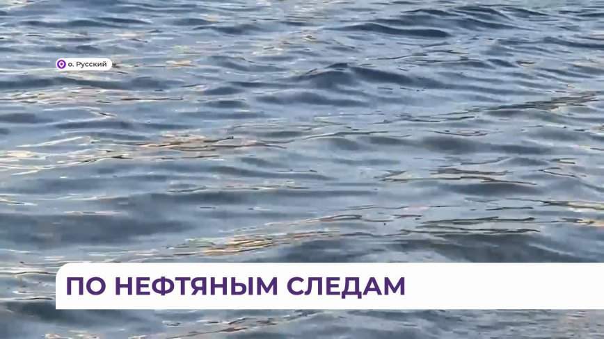 В живописной бухте Владивостока заметили нефтяные пятна на воде