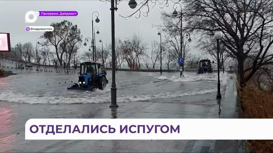 С 5 утра спецтехника вышла на обработку дорог Владивостока реагентами