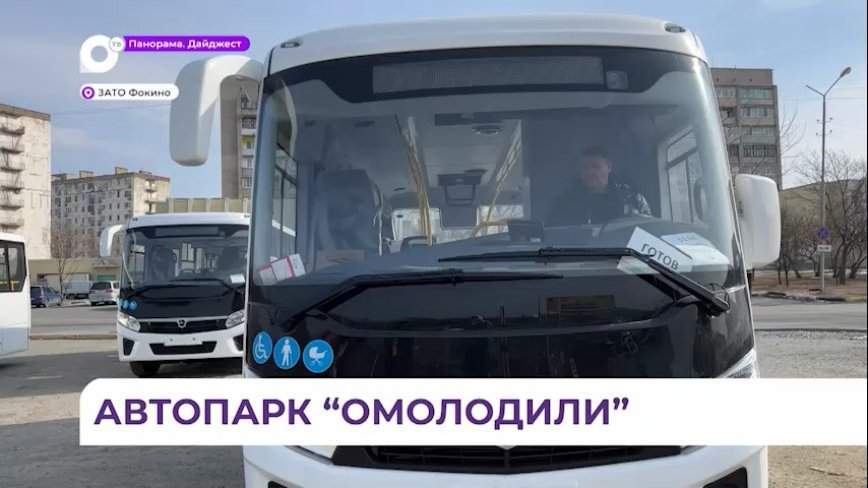 Новые автобусы по нацпроекту пополнили автопарк в Фокино
