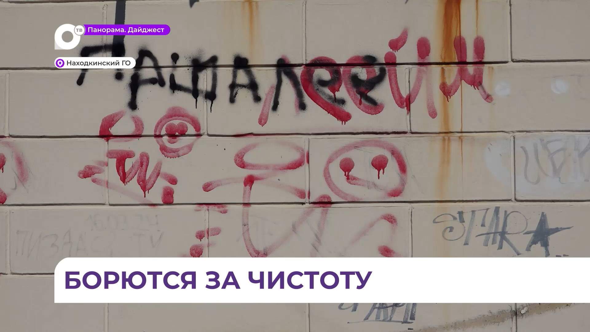 Настоящую войну несанкционированным граффити устроили в Находке