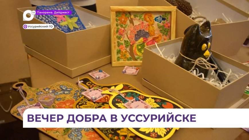 Уникальные работы уссурийских мастеров кисти и рукоделия выставили на благотворительном вечере