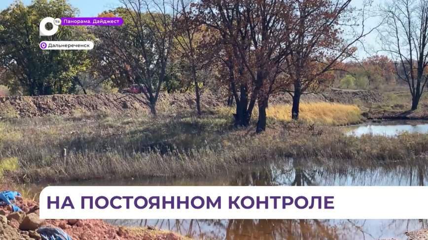 Первый этап строительства противопаводковых сооружений в Дальнереченске завершён