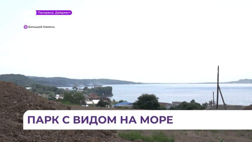 Бывший пустырь в Большом Камне постепенно превращается в Андреевский парк
