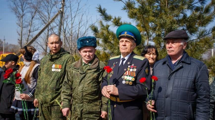 «Эстафету Победы» торжественно принял Лучегорск