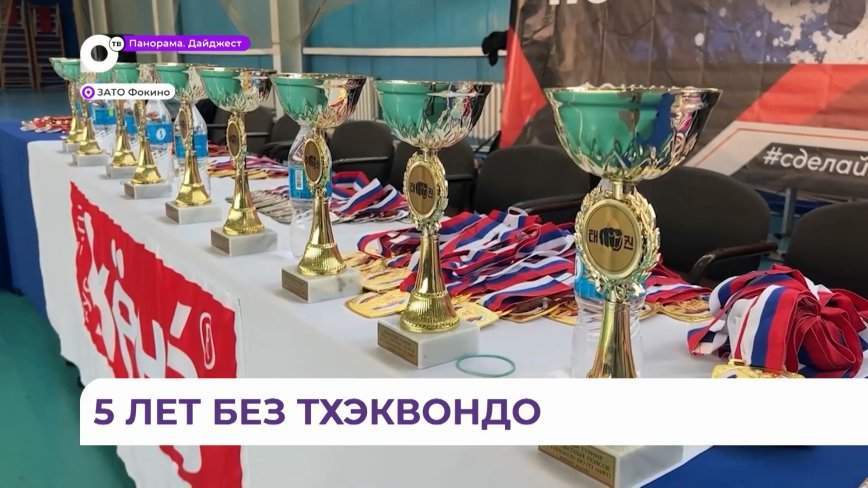 После пятилетнего перерыва в Фокино состоялись соревнования по тхэквондо