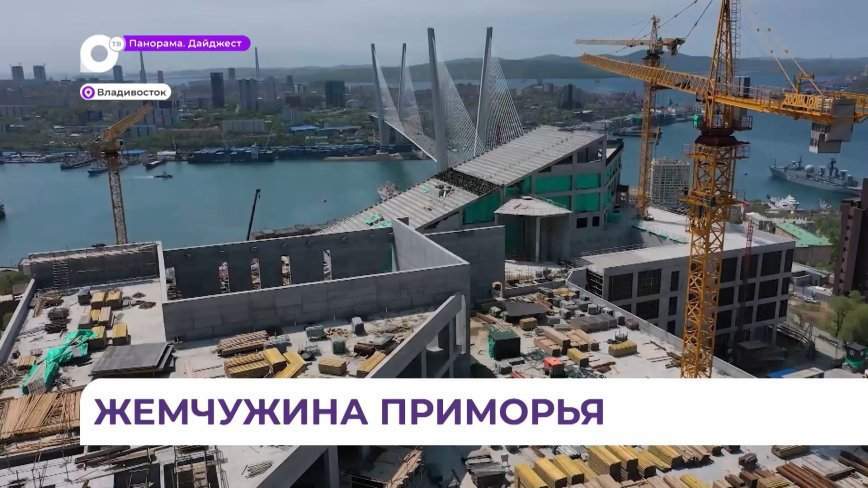 Ход строительства культурно-образовательного комплекса во Владивостоке оценил губернатор Приморья