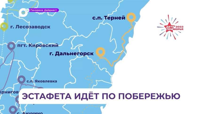По побережью края начала свой путь эстафета флага Первых Игр «Дети Приморья»