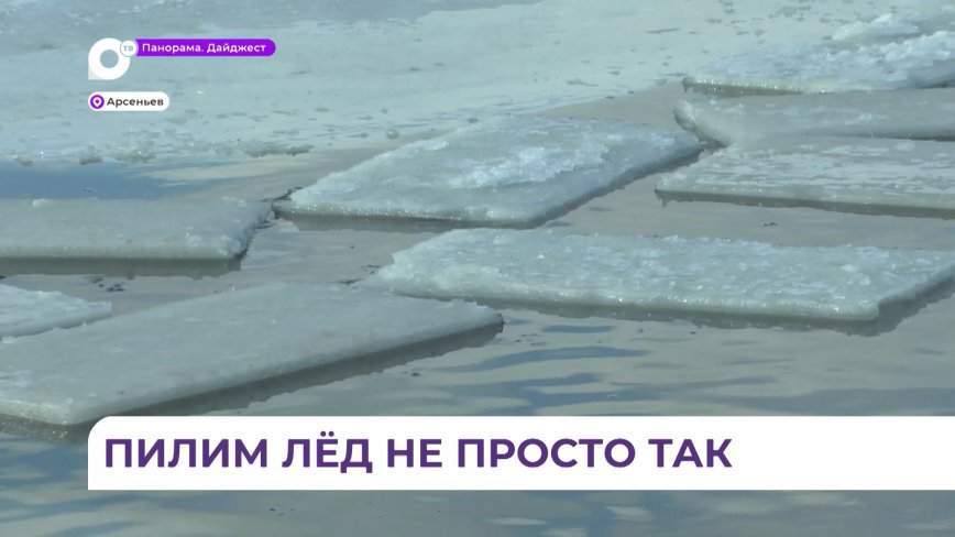 В Арсеньеве началась заготовка льда для новогоднего городка