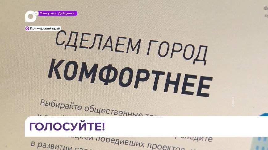 Более 130 тысяч приморцев проголосовали за объекты благоустройства