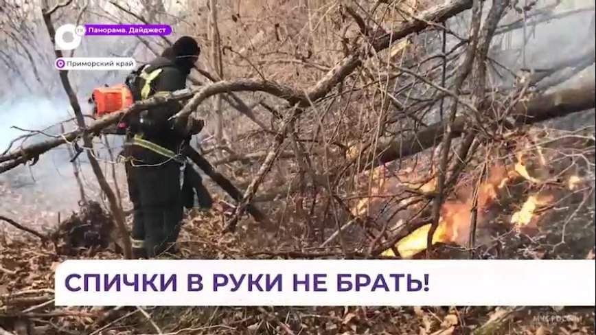 В Приморском крае сохраняется непростая пожароопасная обстановка
