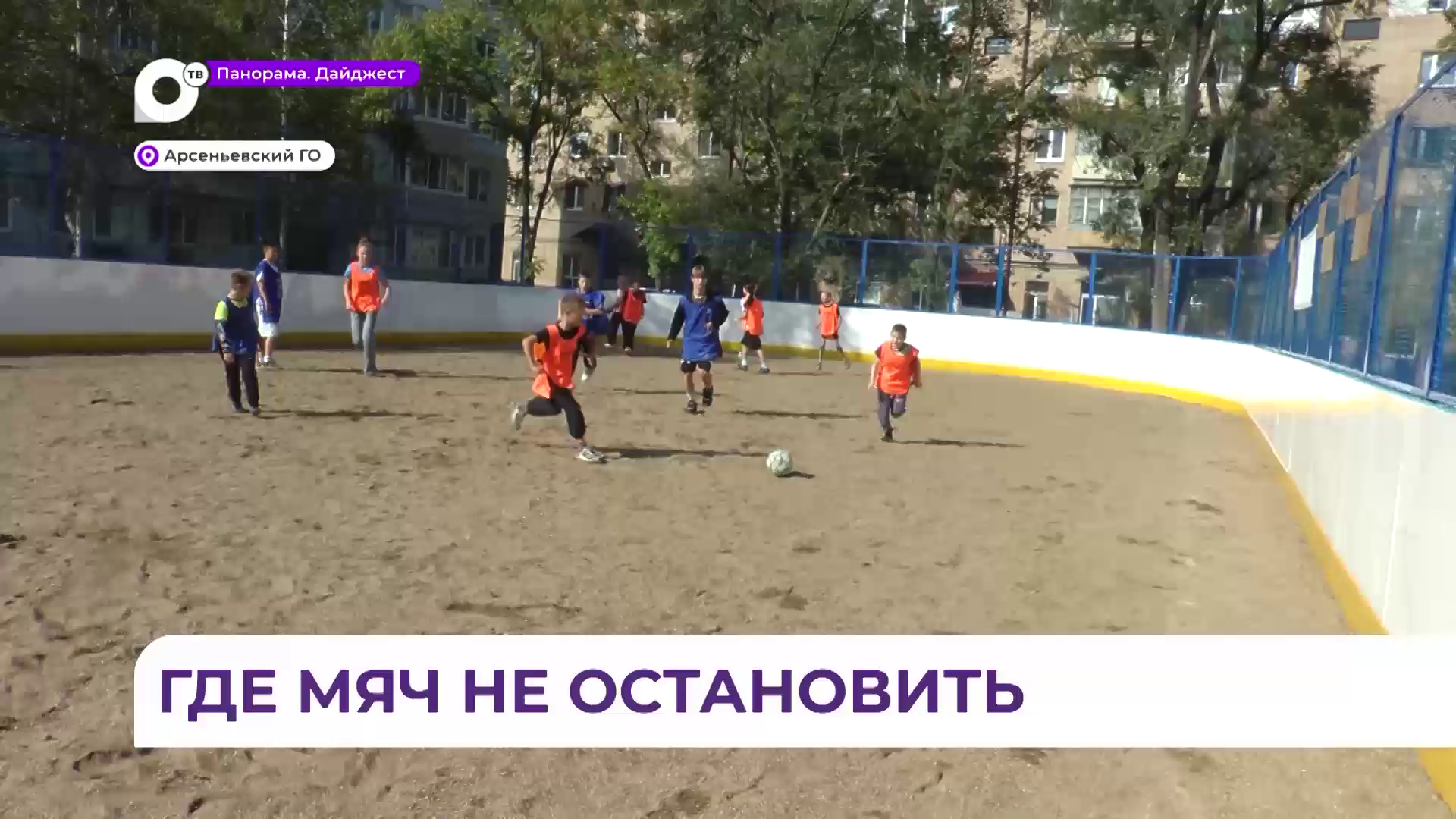 Новая многофункциональная спортплощадка открылась в одном из дворов Арсеньева
