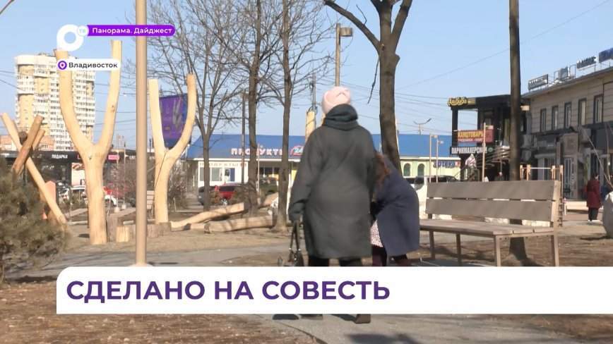 Народные контролёры проверили состояние двух общественных территорий во Владивостоке