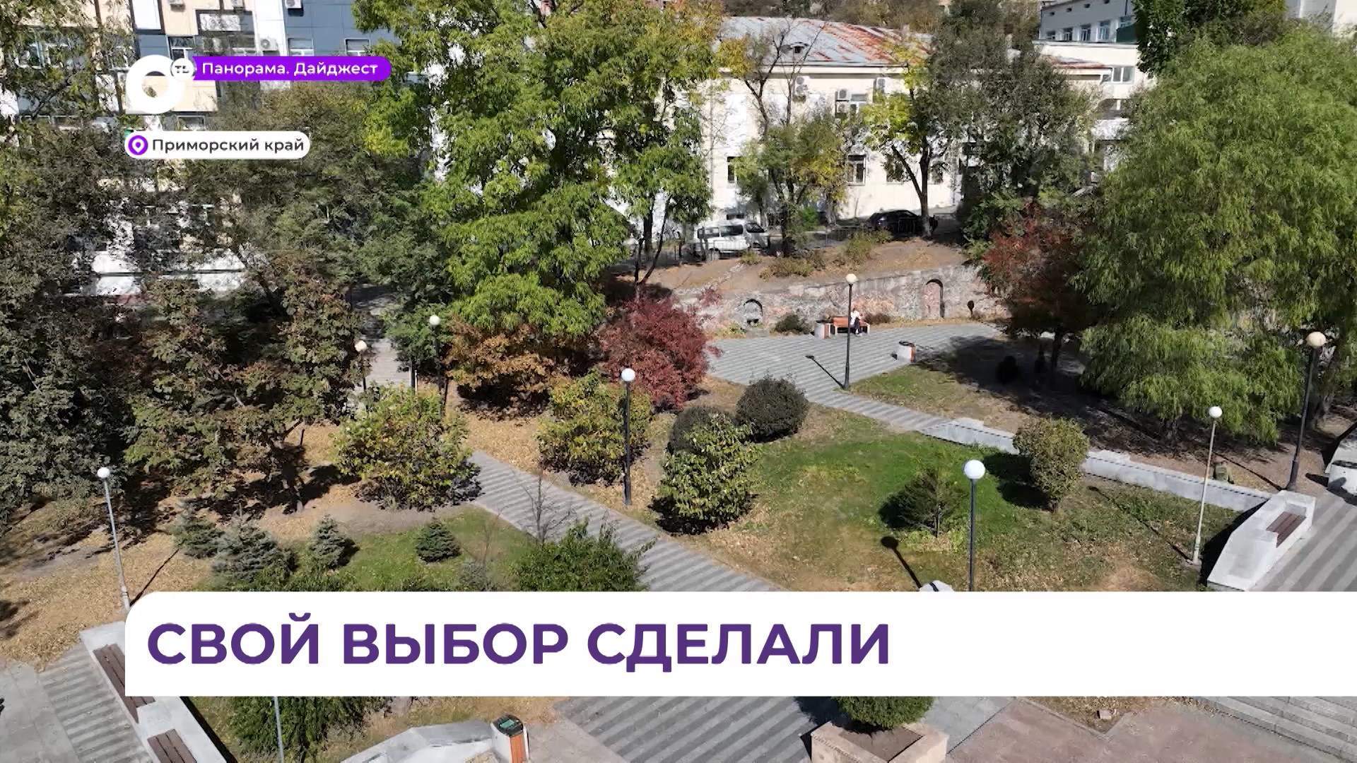 В Приморье завершилось голосование за благоустройство парков и скверов