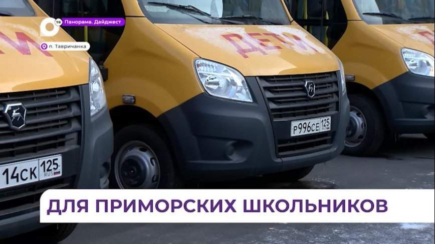 Муниципалитеты Приморья получили 49 новых школьных автобусов