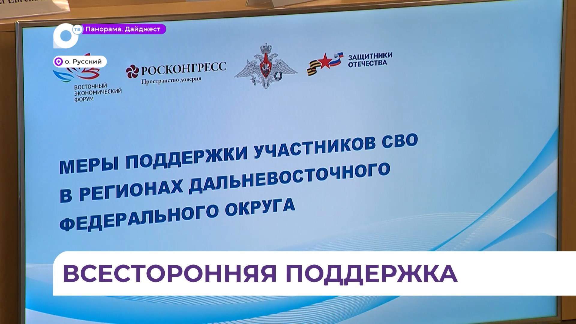 Меры поддержки участников СВО обсудили в рамках ВЭФ