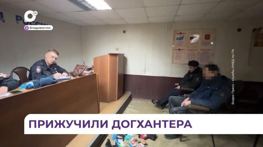 У задержанного догхантера из Владивостока изъяли подозрительные медицинские препараты