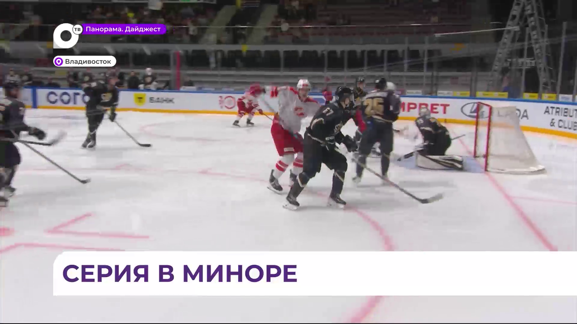 На минорной ноте завершила серию домашних игр хоккейная команда «Тайфун»