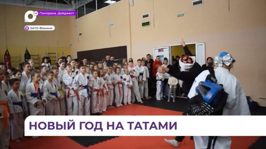Боевые Дед Мороз и Снегурочка вышли на татами в Фокино