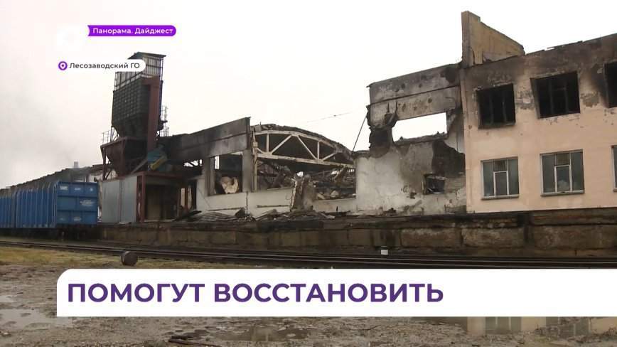 Помощь пострадавшему от пожара предприятию в Лесозаводске окажет правительство Приморья