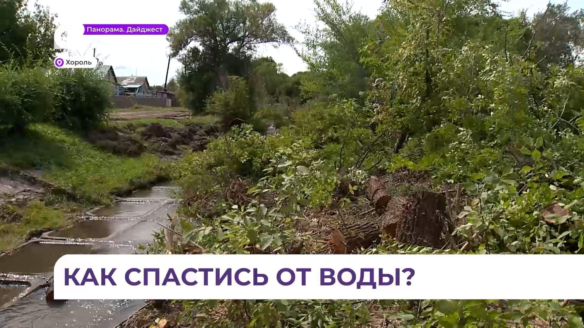 В селе Хороль организована работа по предотвращению повторения подтопления