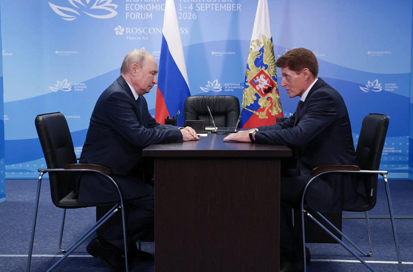 Президент России Владимир Путин встретился с Губернатором Приморья Олегом Кожемяко – итоги
