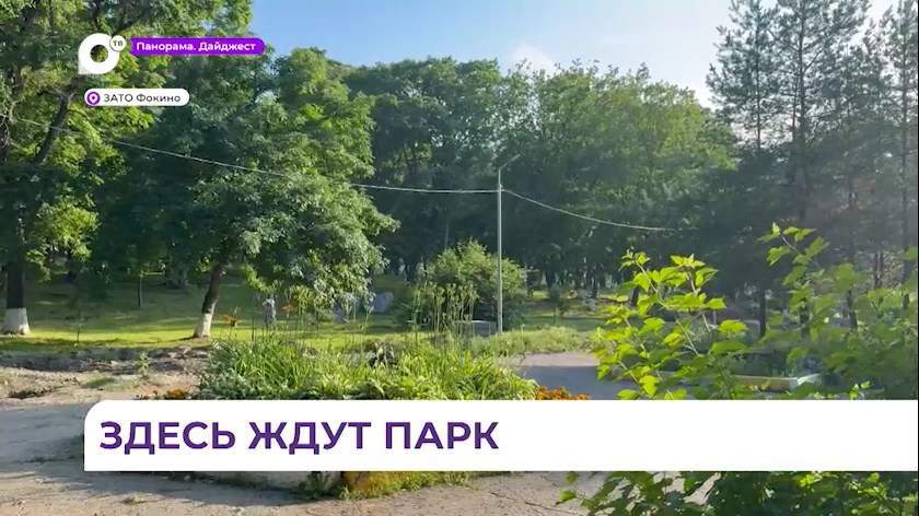 Масштабная реконструкция идёт в Тихоокеанском парке Фокино
