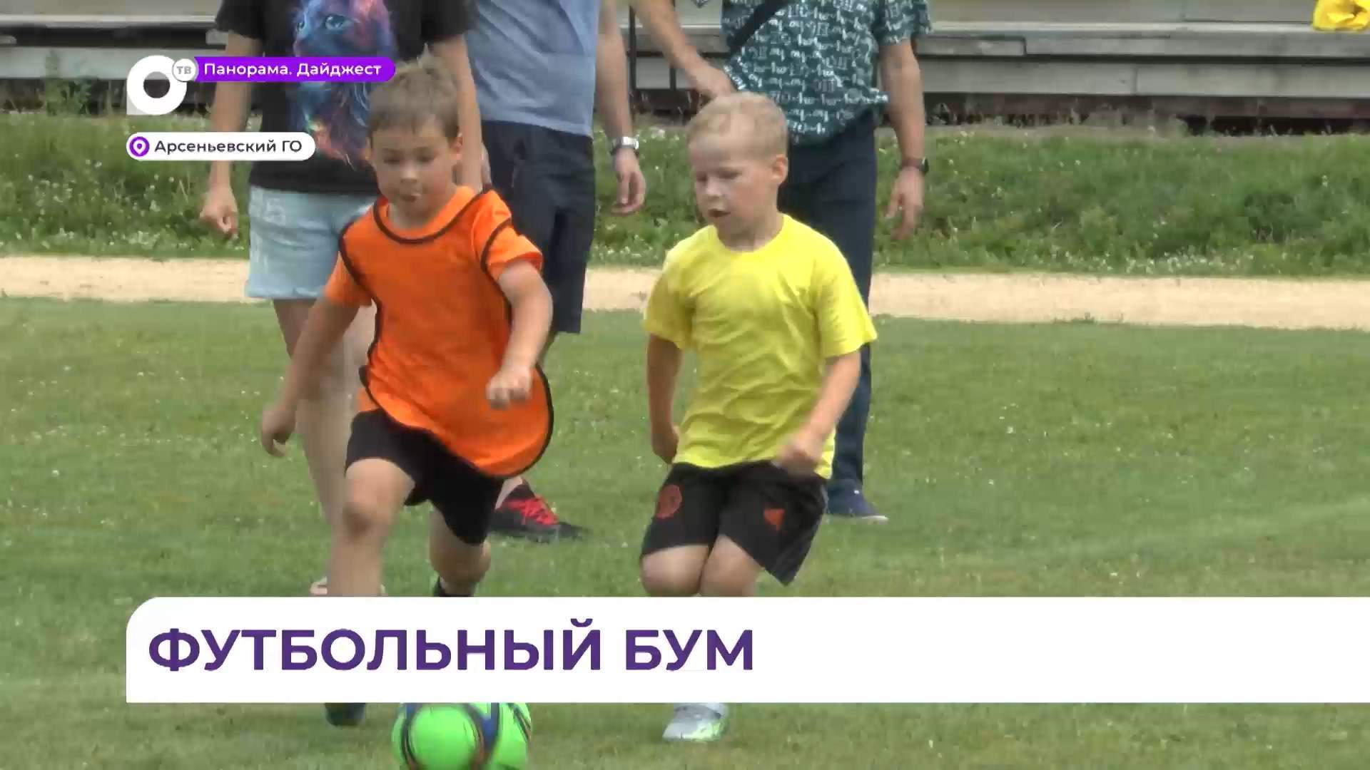Соревнования по футболу среди дошколят состоялись в Арсеньеве