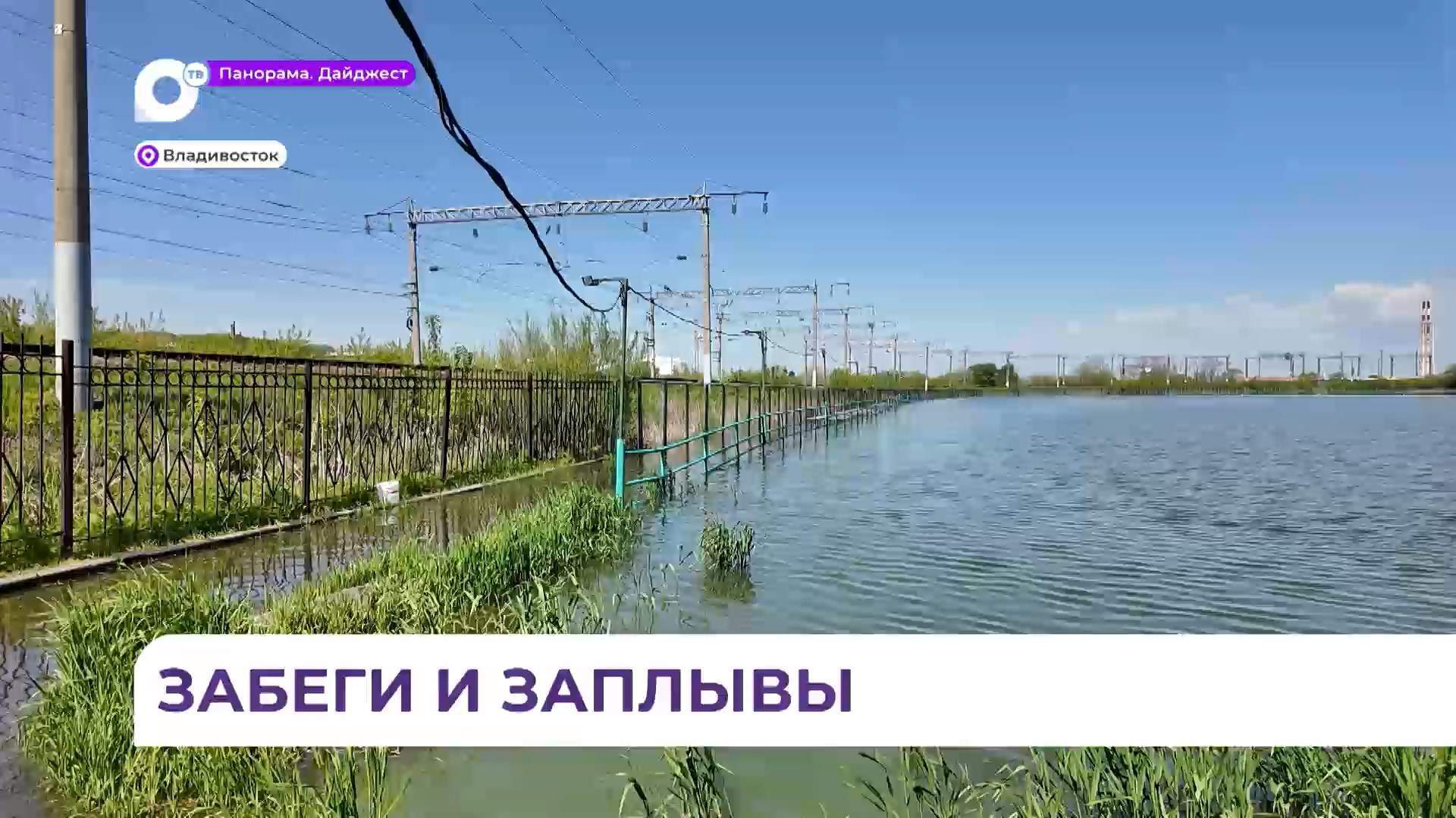 Часть беговой дистанции озера Чан больше недели находится под водой