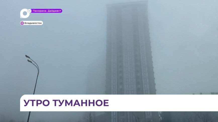 Плотный туман во Владивостоке стал причиной утренних аварий