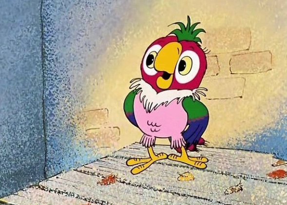 Чьим голосом разговаривает попугай Кеша из м/ф "Возвращение блудного попугая"?