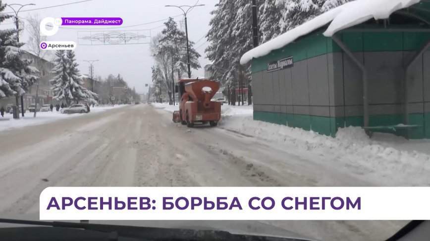 Снежный циклон не принёс больших бедствий в Арсеньев