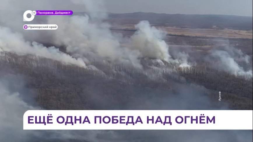 В Хасанском округе ликвидирован один природный пожар