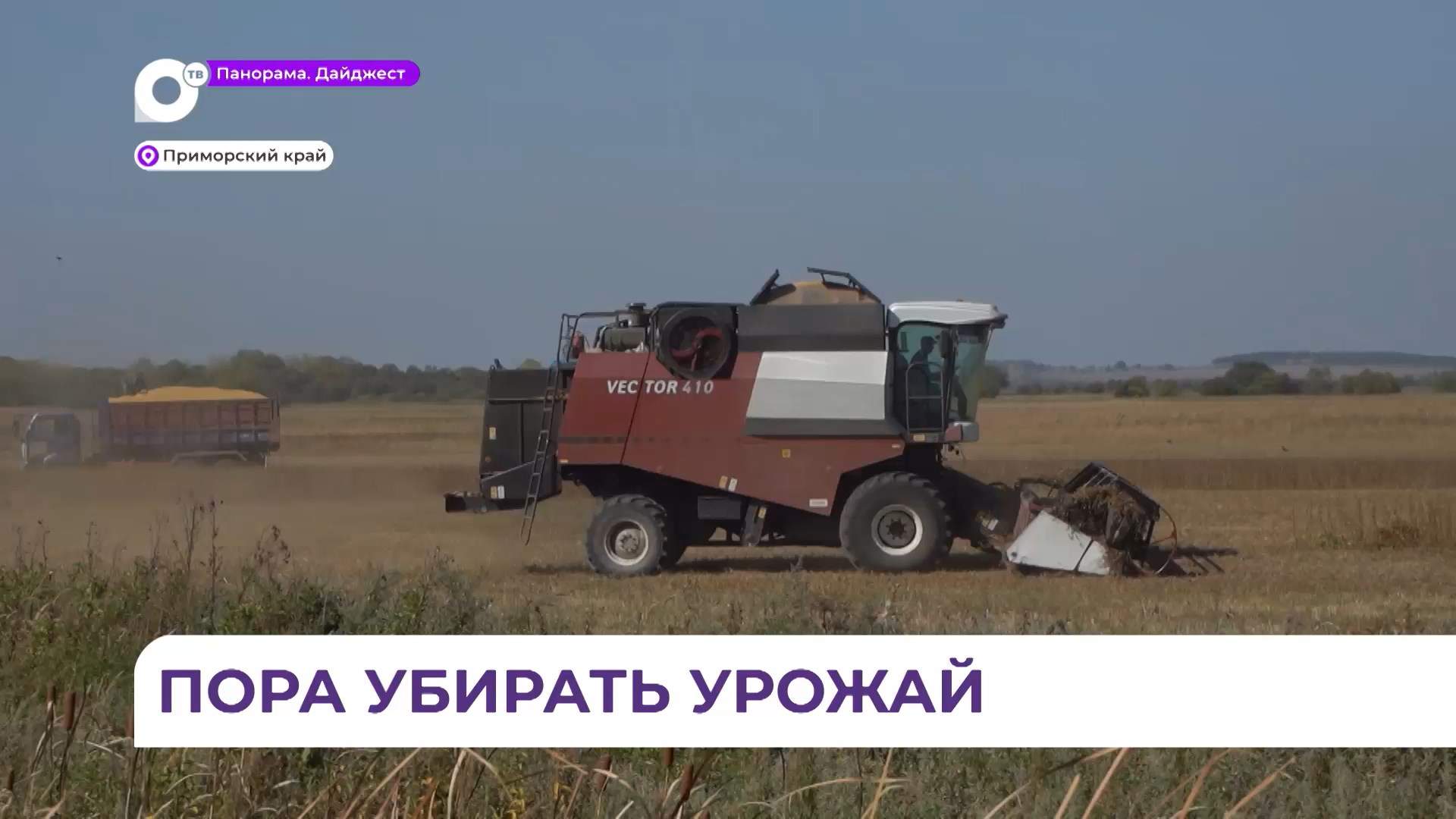 В Приморье полным ходом идёт уборочная кампания