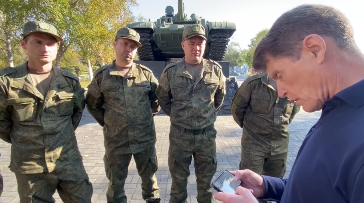 Губернатор Олег Кожемяко озвучил, что «бережёт жизни» мобилизованным приморцам