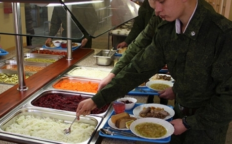 На новую систему организации питания переходят в воинских частях